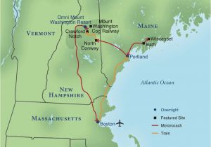 Map Of New England and Canada Railroading New England Smithsonian Journeys