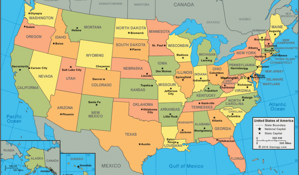 Map Of New England States and Capitals United States Map and Satellite ...