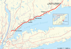Map Of New England States and New York New Haven Line Wikipedia