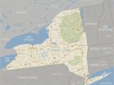 Map Of New York Canada Border Maps Of New York Nyc Catskills Niagara Falls and More