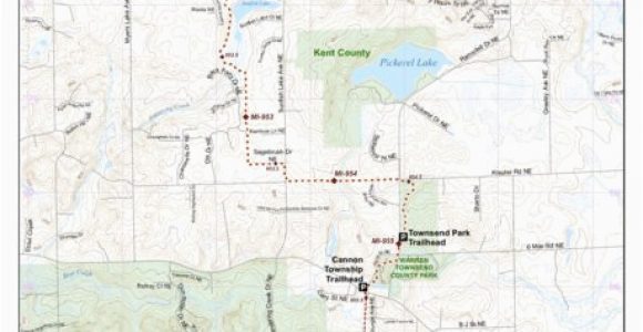 Map Of Newaygo County Michigan West Michigan Mi Maps 144 164 north Country Trail association