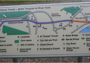 Map Of Newcastle England Plano Del Tunel Picture Of Victoria Tunnel Newcastle Upon