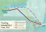 Map Of Niagra Falls Canada Visiting Niagara Falls From New York City