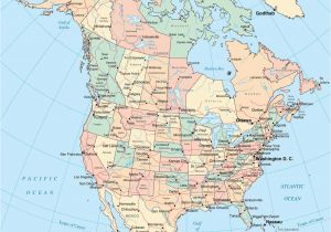 Map Of north America and Canada with Cities Map Of north America Maps Of the Usa Canada and Mexico