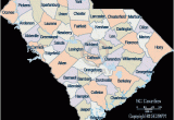 Map Of north Carolina and south Carolina Beaches south Carolina County Maps