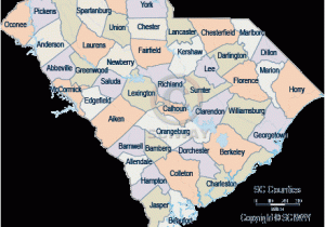 Map Of north Carolina and south Carolina Beaches south Carolina County Maps