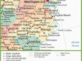 Map Of north Carolina and Surrounding States Map Of Virginia and north Carolina