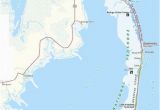 Map Of north Carolina Coast Beaches Map Of the Outer Banks Including Hatteras and Ocracoke islands