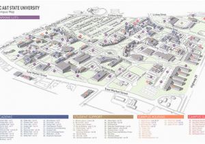 Map Of north Carolina Colleges and Universities Campus Map north Carolina A T State University