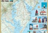 Map Of north Carolina Lighthouses Mid atlantic Lighthouses Map the Illustrated Map and Guide to All
