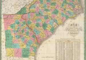 Map Of north Carolina south Carolina and Georgia 1827 Map Of north and south Carolina and Georgia Talented Muse