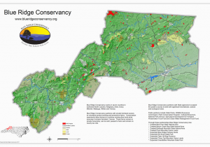 Map Of north Carolina State Parks Protected areas Blue Ridge Conservancy