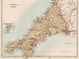Map Of north Cornwall England English Channel Map Stock Photos English Channel Map Stock Images