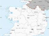 Map Of north East Ireland Gray Simple Map Of Ireland
