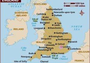 Map Of north England with towns Map Of England