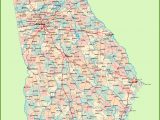 Map Of north Georgia Cities Georgia Road Map with Cities and towns