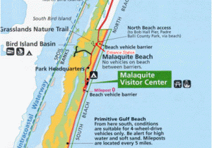 Map Of north Padre island Texas Maps Padre island National Seashore U S National Park Service