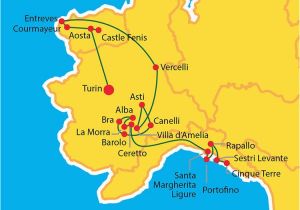 Map Of north West Italy Map Of north West Italy