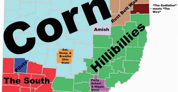 Map Of northeast Ohio 8 Maps Of Ohio that are Just too Perfect and Hilarious Ohio Day