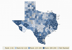 Map Of northeast Texas Counties Texas Rankings Data County Health Rankings Roadmaps