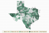 Map Of northeast Texas Counties Texas Rankings Data County Health Rankings Roadmaps