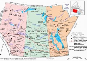 Map Of northern Alberta Canada Prairie Provinces A Political Map Of the Prairie Provinces