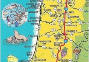 Map Of northern California and oregon Coast I 5 northern California Map with Cities and Rest Stops Marked Great