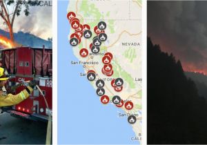Map Of northern California Fires Fires In California 2017 Map Awesome Map California National Parks