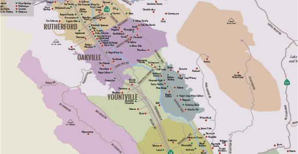 Map Of northern California Wineries Napa Valley Winery Map Plan Your Visit to Our Wineries