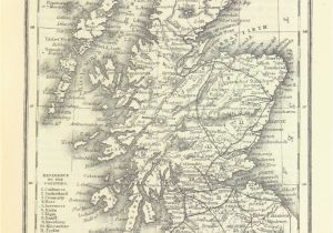 Map Of northern England and Scotland Map From Appleton S European Guide Book Illustrated