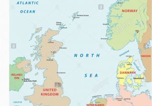 Map Of northern Europe and Scandinavia Map Of Great Britain and Scandinavia Stock Photos Map Of