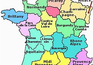 Map Of northern France Coast the Regions Of France