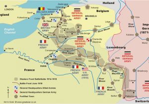 Map Of northern France Ww1 the Western Front south African History Online