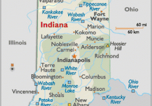 Map Of northern Indiana and southern Michigan Indiana Map Geography Of Indiana Map Of Indiana Worldatlas Com
