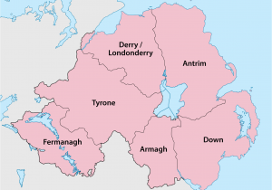Map Of northern Ireland Cities Counties Of northern Ireland Wikipedia