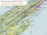 Map Of northern Michigan isle Royal Map Backpack Pinterest Backpacking National Parks
