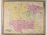 Map Of northern Minnesota 1852 Mitchell Minnesota Territory Map before north or south Dakota