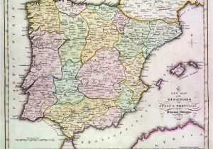 Map Of northern Spain and Portugal Map Of Spain Stock Photos Map Of Spain Stock Images Alamy