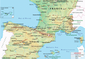 Map Of northern Spain and southern France Map Of France and Spain