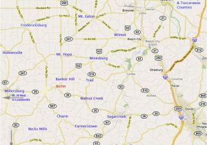 Map Of northwest Ohio Ohio Amish Country Map