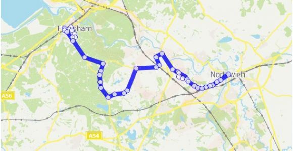 Map Of northwich Cheshire England 48 Route Time Schedules Stops Maps northwich