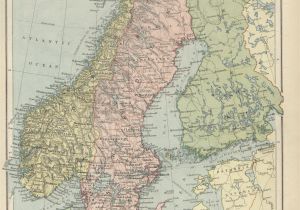 Map Of norway In Europe Historical Maps Of Scandinavia