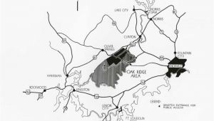 Map Of Oak Ridge Tennessee Map Of Oak Ridge and Surrounding area 8 27 1945 2010 012 0217 Med