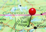 Map Of Oak Ridge Tennessee Oak Ridge Pinned On A Map Of Tennessee Usa Royalty Free Stock Image