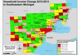 Map Of Oakland County Michigan Cities Income