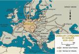 Map Of Occupied Europe 1943 German Conquests In Europe 1939 1942 the Holocaust