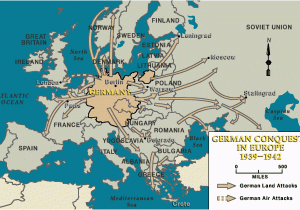 Map Of Occupied Europe 1943 German Conquests In Europe 1939 1942 the Holocaust