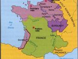 Map Of Occupied France 100 Years War Map History Britain Plantagenet 1154 1485