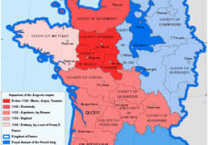 Map Of Occupied France Crown Lands Of France the Kingdom Of France In 1154 History