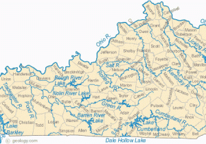 Map Of Ohio and Kentucky Map Of Kentucky